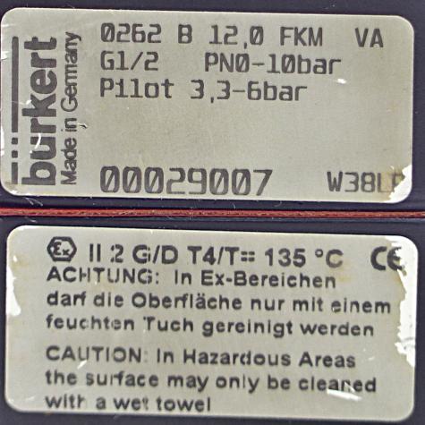 2/2 Wegeventil 0262 Gebraucht