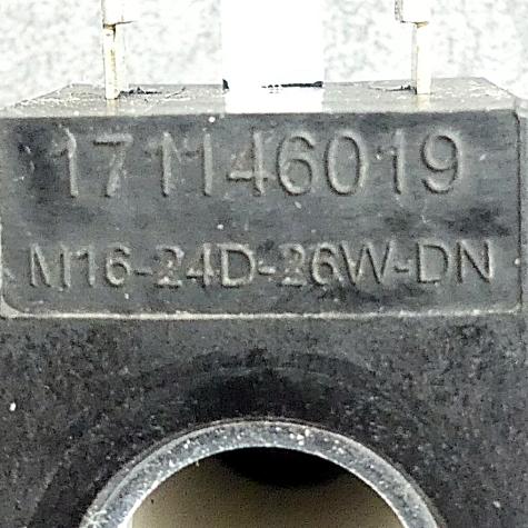 Solenoid valve coil M16-24D-26W-DN Used