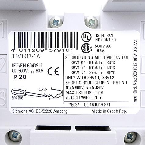 3-phase busbar  New FS