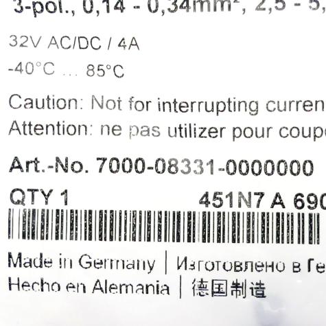 Insulation terminal connection  New FS