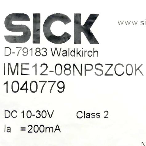 Nährungssensor IME12-08NPSZC0K Neu OVP