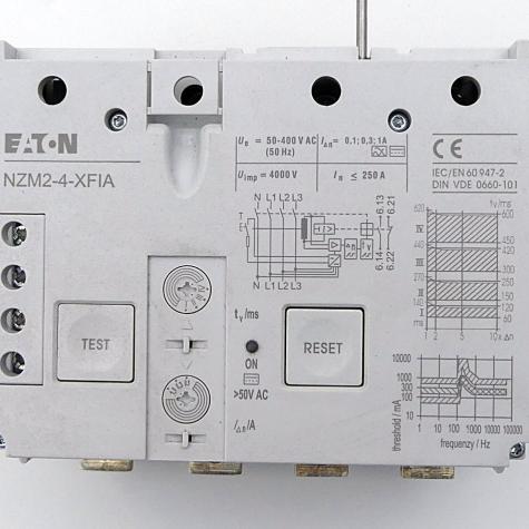 NZM2-4-XFIA - Fehlerstromauslöser, 0,3-1A allstromsensitiv, 4p  Neuwertig