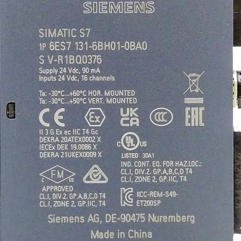 SIMATIC ET 200SP Digital input module  