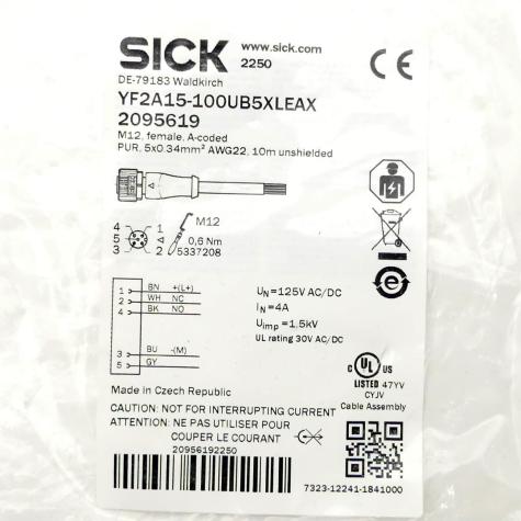 Anschlussleitung YF2A15-100UB5XLEAX Neu OVP
