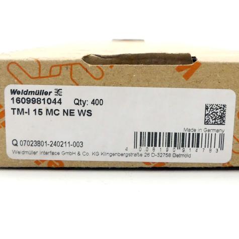 Einlegemarkierer  (400 St.) TM-I 15 MC NE WS 