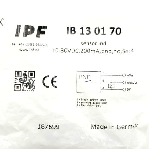 Inductive sensor IB 13 01 70 IB 13 01 70  New FS