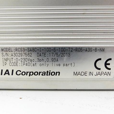 RoboCylinder RCS3-SA8C-I-100-5-100-T2-R05-A3S-B-NM Used