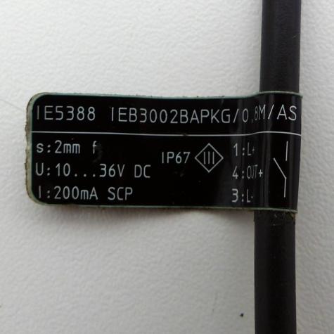 Sensor Induktiv IEB3002BAPKG/0,8M/AS Neu