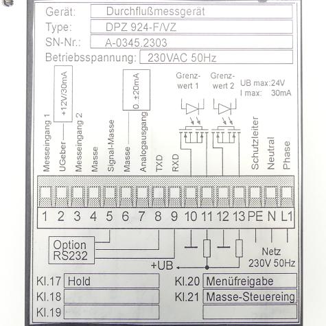Durchflussmessgerät  Gebraucht