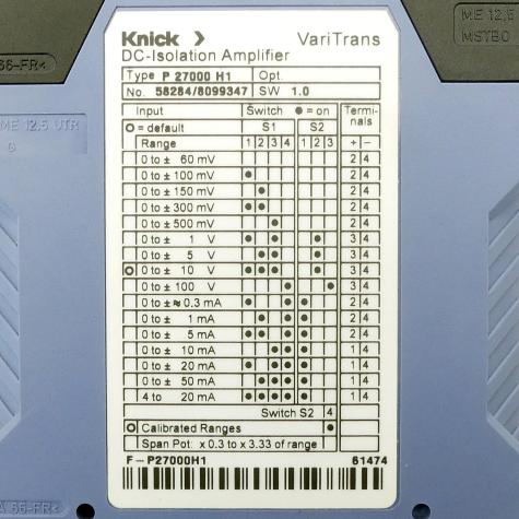 DC isolation amplifier  