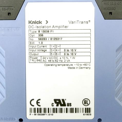 DC isolation amplifier  Used