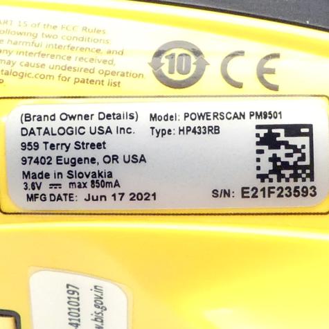 Barcodscanner Powerscan DDPM433RB Used