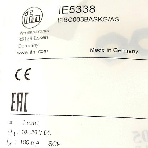 Inductive Sensor IEBC003BASKG/AS New FS
