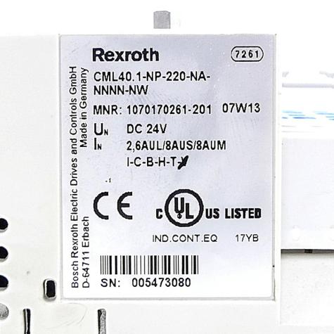 Indra Control L40 CML40.1-NP-220-NA-NNNN-NW Used