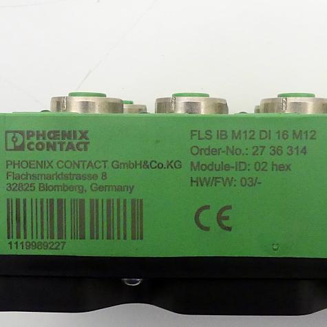 Terminal block FLS IB DI 16 M12 Used