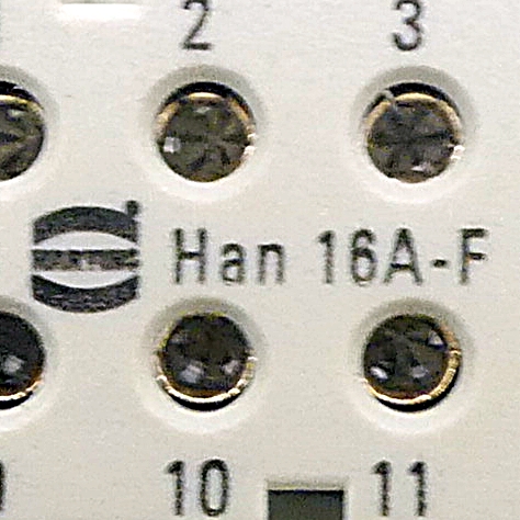 Buchsen-Kontakteinsatz Han 16A-F Neu