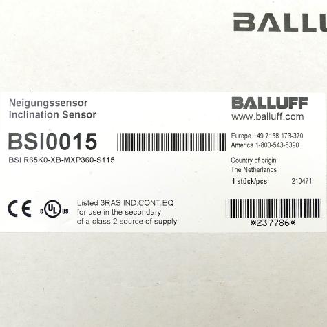 Inclination sensor BSI0015 New FS