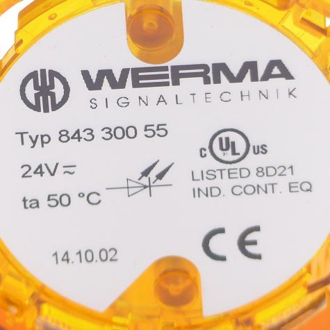 LED permanent light Element 24VAC/DC YE  New