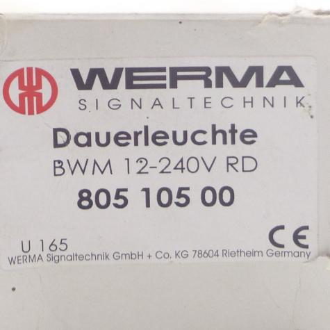 Dauerleuchte 12-240 V RD  Neu