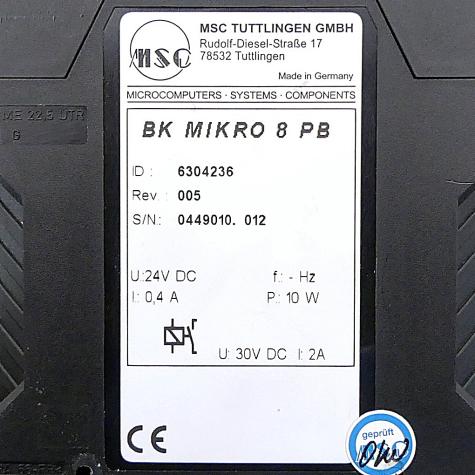 Control unit BK MIKRO 8 PB Used