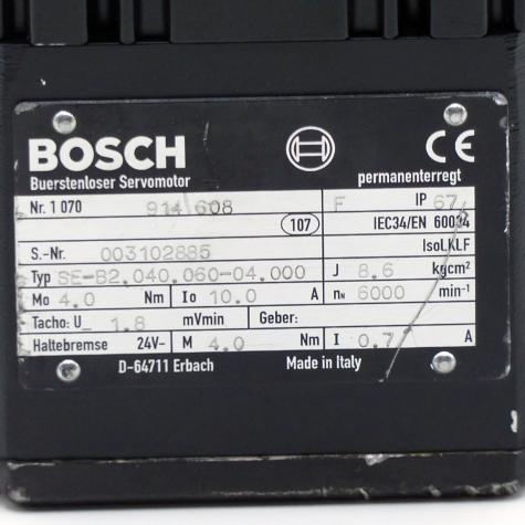 Brushless servo motor SE-B2.040.060-04.000 Used