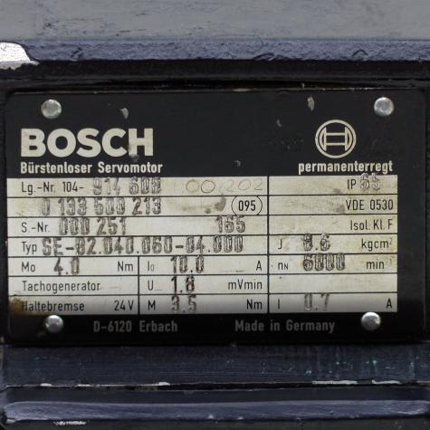 Brushless servo motor SE-B2.040.060-04.000 Used