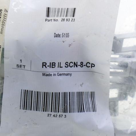 1 Verpackungseinheit (10 Stück) Stecker R-IB IL SCN-8-CP Neu OVP