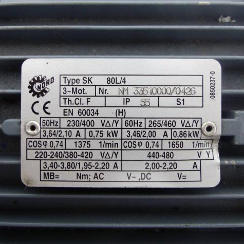 Getriebemotor SK 53 VL IEC80-80 L-4 Neu