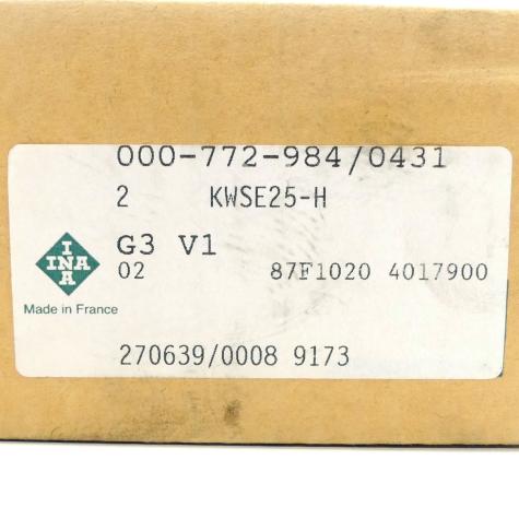 Guide carriage KWSE25-H-V1-G3 New FS