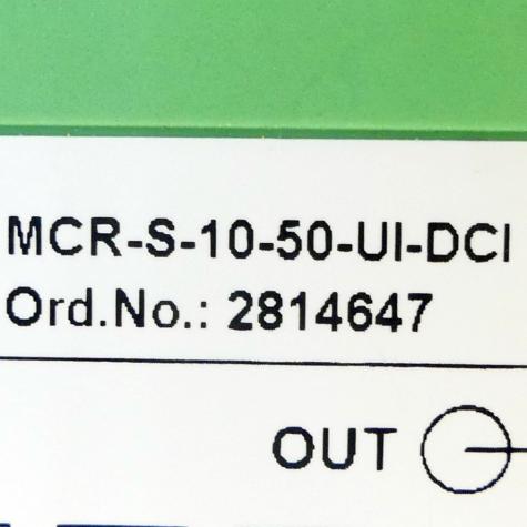 Current transducer MCR-S-10-50-UI-DCI  Used