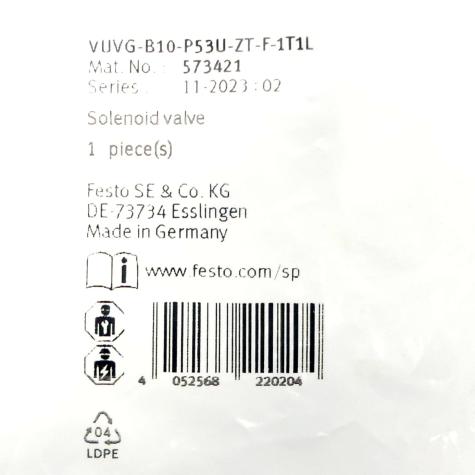 Magnetventil 573421 Neu OVP