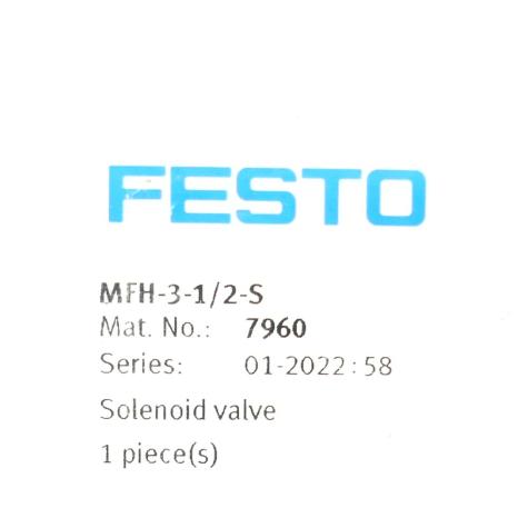 Solenoid valve 7960 
