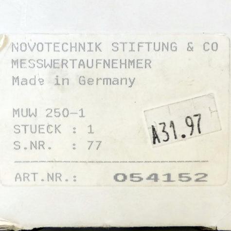 Messwertumformer MUW 250-1 Neu OVP