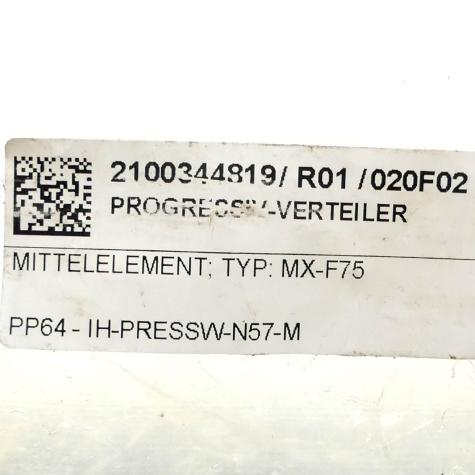 Progressive distributor - middle element  New