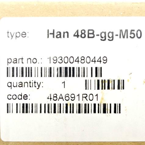 Han 48B Tüllengehäuse 19300480449 Neu OVP