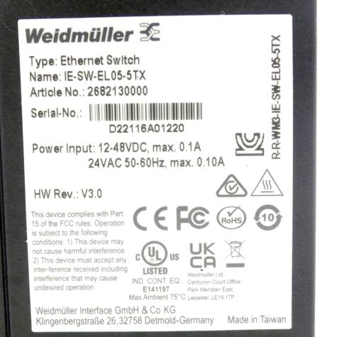 Ethernet Switch IE-SW-EL05-5TX Gebraucht