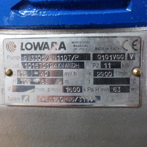 Vertikale Mehrstufige Pumpe  Neu