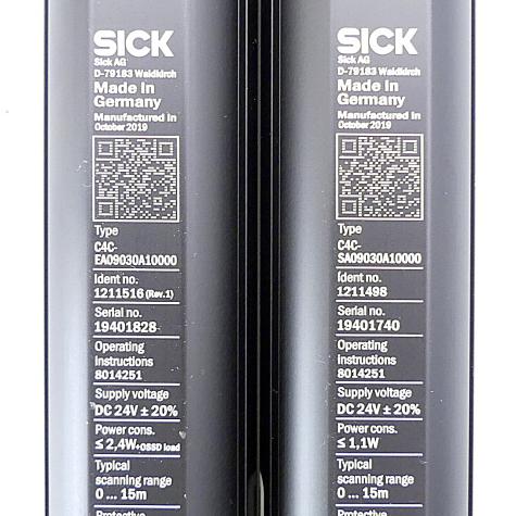 Sicherheits-Lichtvorhang C4C-EA09030A10000 + C4C-SA09030A10000 Neu