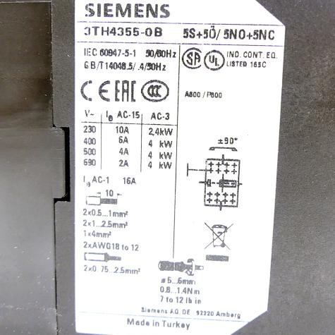 Hilfsschütz 3TH43 55-0BB4 Neu OVP
