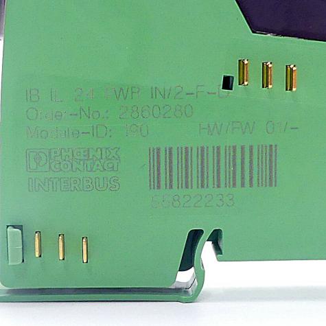 Inline-Klemme IB IL 24 PWR IN/2-F-D Gebraucht
