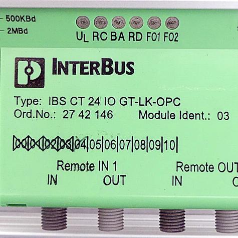 Interbus Modul IBS CT 24 IO GT-LK-OPC Neuwertig