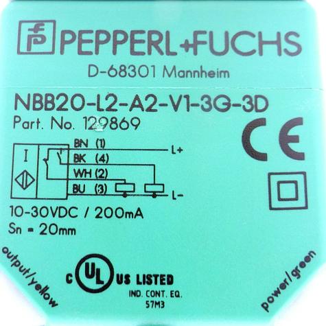 Induktiver Sensor NBB20-L2-A2-V1-3G-3D Neu OVP