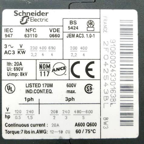 Leistungsschütz  Neu