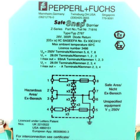 Safety relay Z787 Used