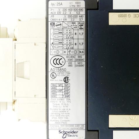 Leistungsschütz LCD096 Gebraucht