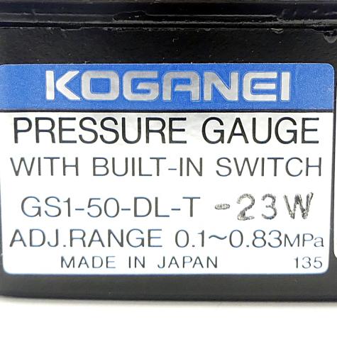 Pneumaric pressure gauge GS1-50-DL-T-23W 