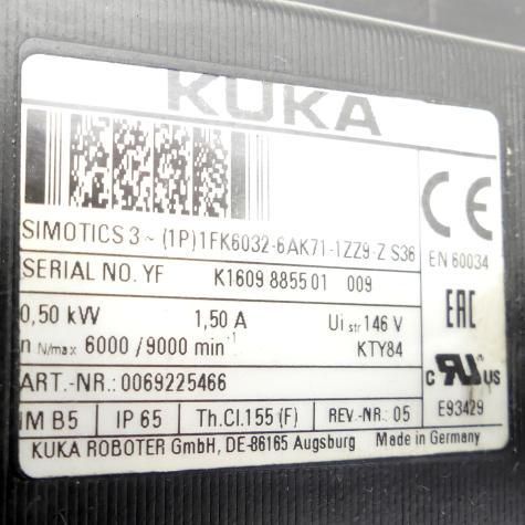Servomotor 1FK6032-6AK71-1ZZ9-Z S36 Gebraucht