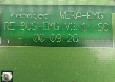 Board with 19 inch rack  Used