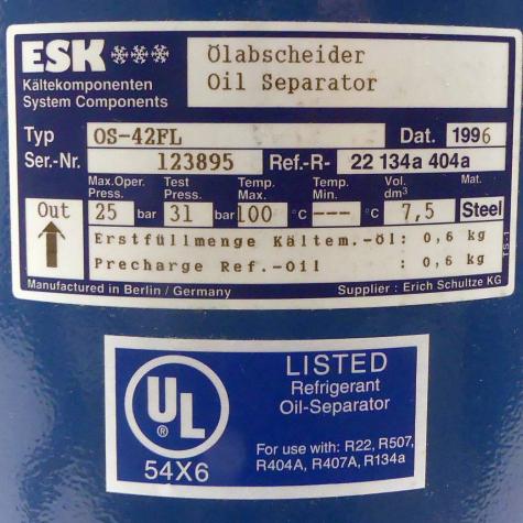 Ölabscheider OS-42FL  Neu OVP