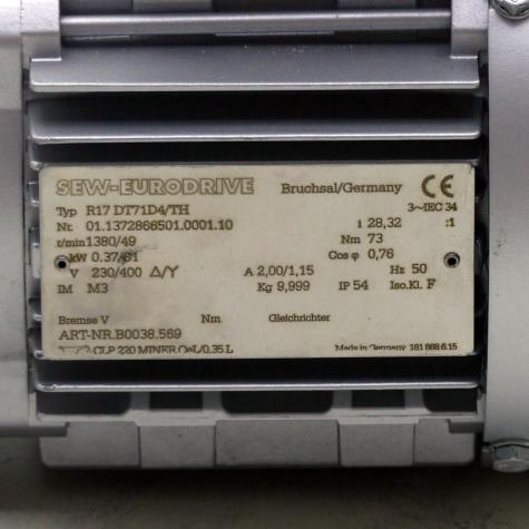 Getriebemotor 01.1372866501.0001.10 Neu
